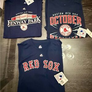 Three Men’s Boston Red Sox T-Shirts NWT